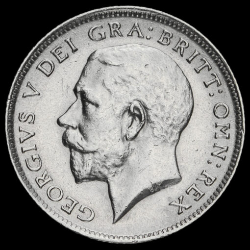 1917 George V Silver Sixpence Obverse