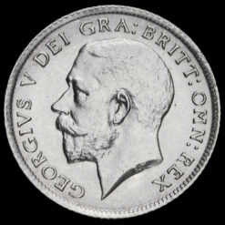 1918 George V Silver Sixpence Obverse