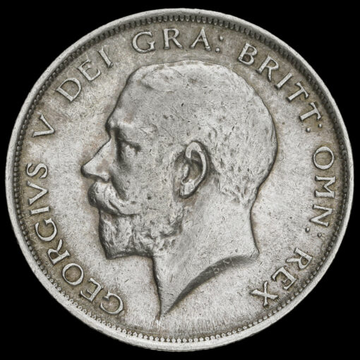 1918 George V Silver Half Crown Obverse