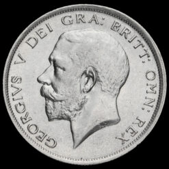 1918 George V Silver Half Crown Obverse