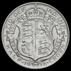 1918 George V Silver Half Crown Reverse