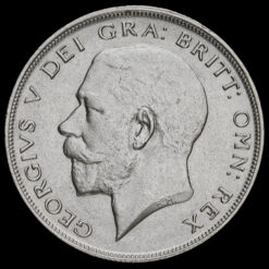 1921 George V Silver Half Crown Obverse