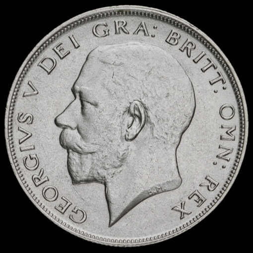 1921 George V Silver Half Crown Obverse