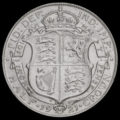 1921 George V Silver Half Crown Reverse