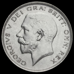 1921 George V Silver Half Crown Obverse