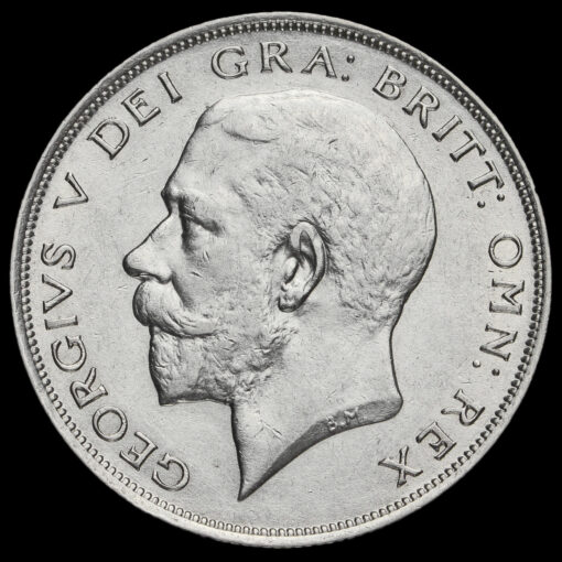 1923 George V Silver Half Crown Obverse