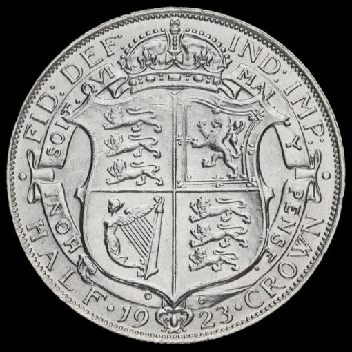 1923 George V Silver Half Crown Reverse