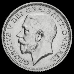 1926 George V Silver Sixpence Obverse