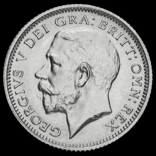 1926 George V Silver Sixpence Obverse