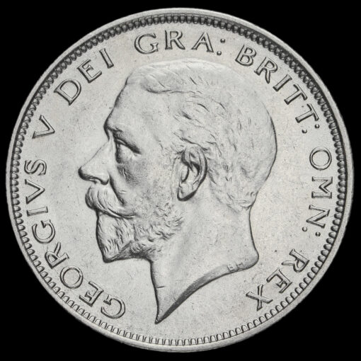 1927 George V Silver Half Crown Obverse
