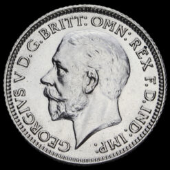 1928 George V Silver Sixpence Obverse