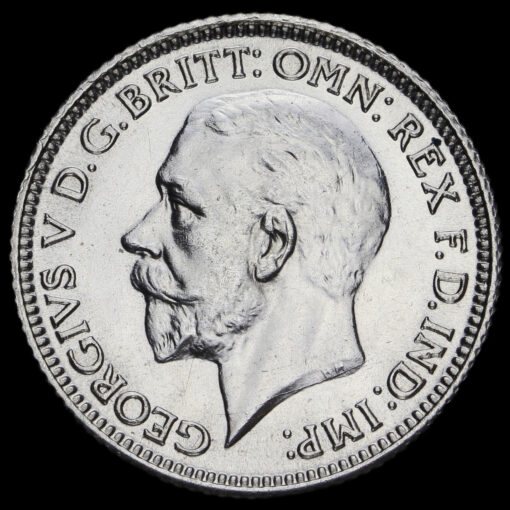1928 George V Silver Sixpence Obverse