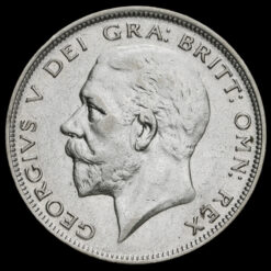 1934 George V Silver Half Crown Obverse