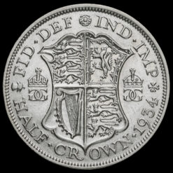 1934 George V Silver Half Crown Reverse