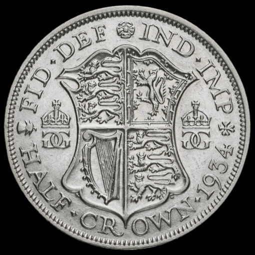1934 George V Silver Half Crown Reverse