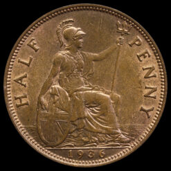 1936 George V Halfpenny Reverse
