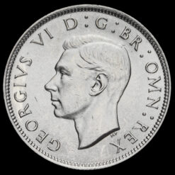1942 George VI Silver Two Shilling Coin / Florin Obverse