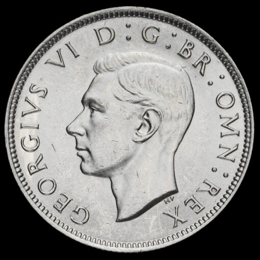 1942 George VI Silver Two Shilling Coin / Florin Obverse