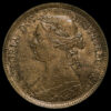 1888 Queen Victoria Bun Head Halfpenny Obverse