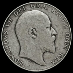 1905 Edward VII Silver Half Crown Obverse
