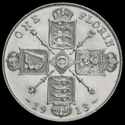 1913 George V Silver Florin Reverse