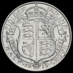 1915 George V Silver Half Crown Reverse
