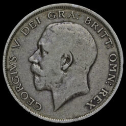 1919 George V Silver Half Crown Obverse