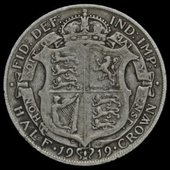 1919 George V Silver Half Crown Reverse