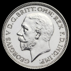 1927 George V Proof Silver Sixpence Obverse