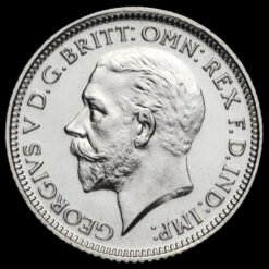 1927 George V Proof Silver Sixpence Obverse