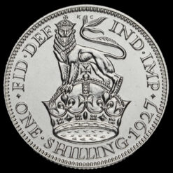 1927 George V Proof Silver Shilling Reverse