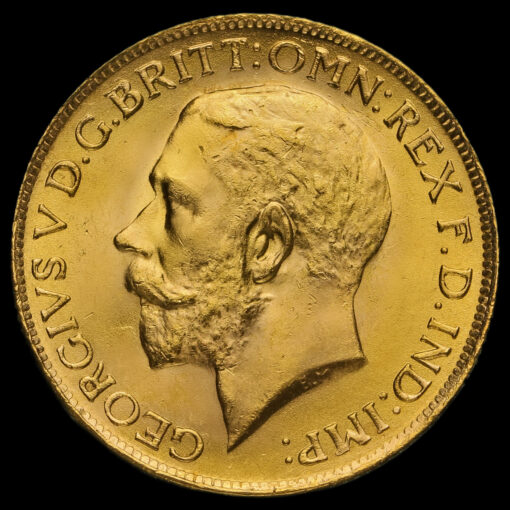 1927 George V Gold Full Sovereign, Pretoria Mint Obverse