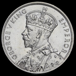 Mauritius 1934 George V Silver One Rupee Obverse