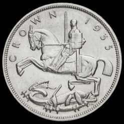 1935 King George V Rocking Horse Silver Jubilee Crown Reverse