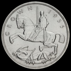 1935 King George V Rocking Horse Silver Jubilee Crown Reverse