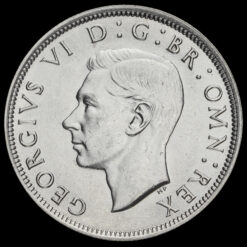 1945 George VI Silver Half Crown Obverse