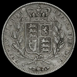 1845 Queen Victoria Young Head Silver Crown Reverse