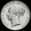 1845 Queen Victoria Young Head Silver Shilling Obverse