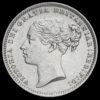 1886 Queen Victoria Young Head Silver Shilling Obverse