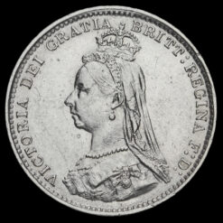 1887 Queen Victoria Jubilee Head Silver Threepence Obverse