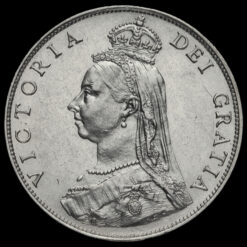 1887 Queen Victoria Jubilee Head Silver Florin Obverse