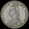 1887 Queen Victoria Jubilee Head Silver Half Crown Obverse