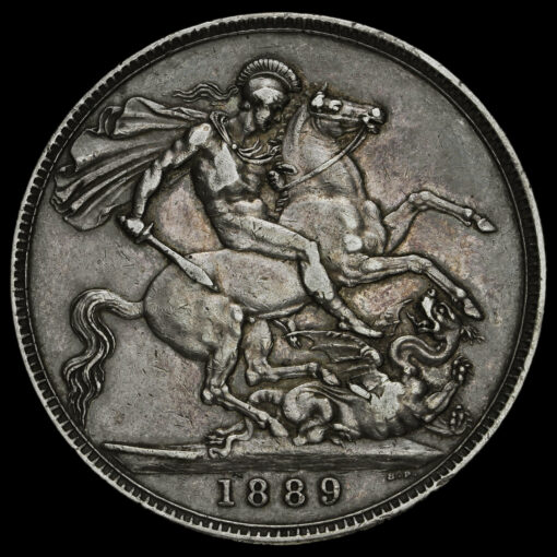 1889 Queen Victoria Jubilee Head Silver Crown Reverse