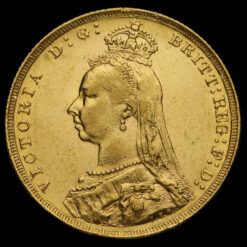 1889 Queen Victoria Jubilee Head Gold Full Sovereign Obverse