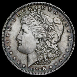 USA 1896 Silver Morgan Dollar Obverse