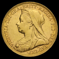 1900 Queen Victoria Veiled Head Gold Full Sovereign Obverse