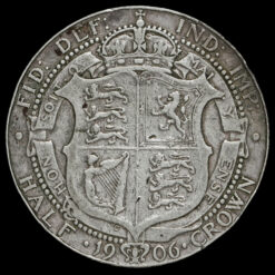 1906 Edward VII Silver Half Crown Reverse