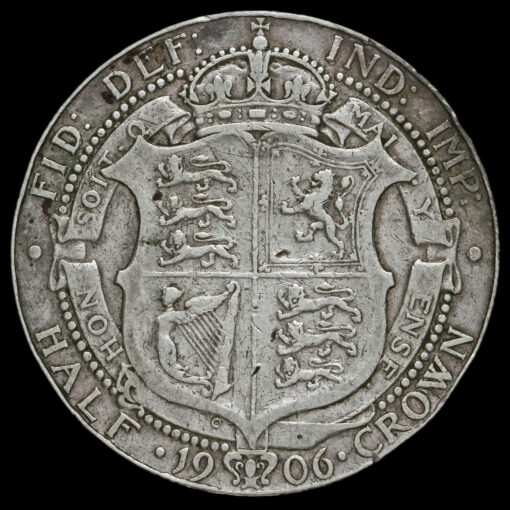 1906 Edward VII Silver Half Crown Reverse