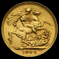 1906 Edward VII Gold Full Sovereign Reverse