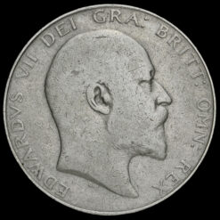1908 Edward VII Silver Half Crown Obverse
